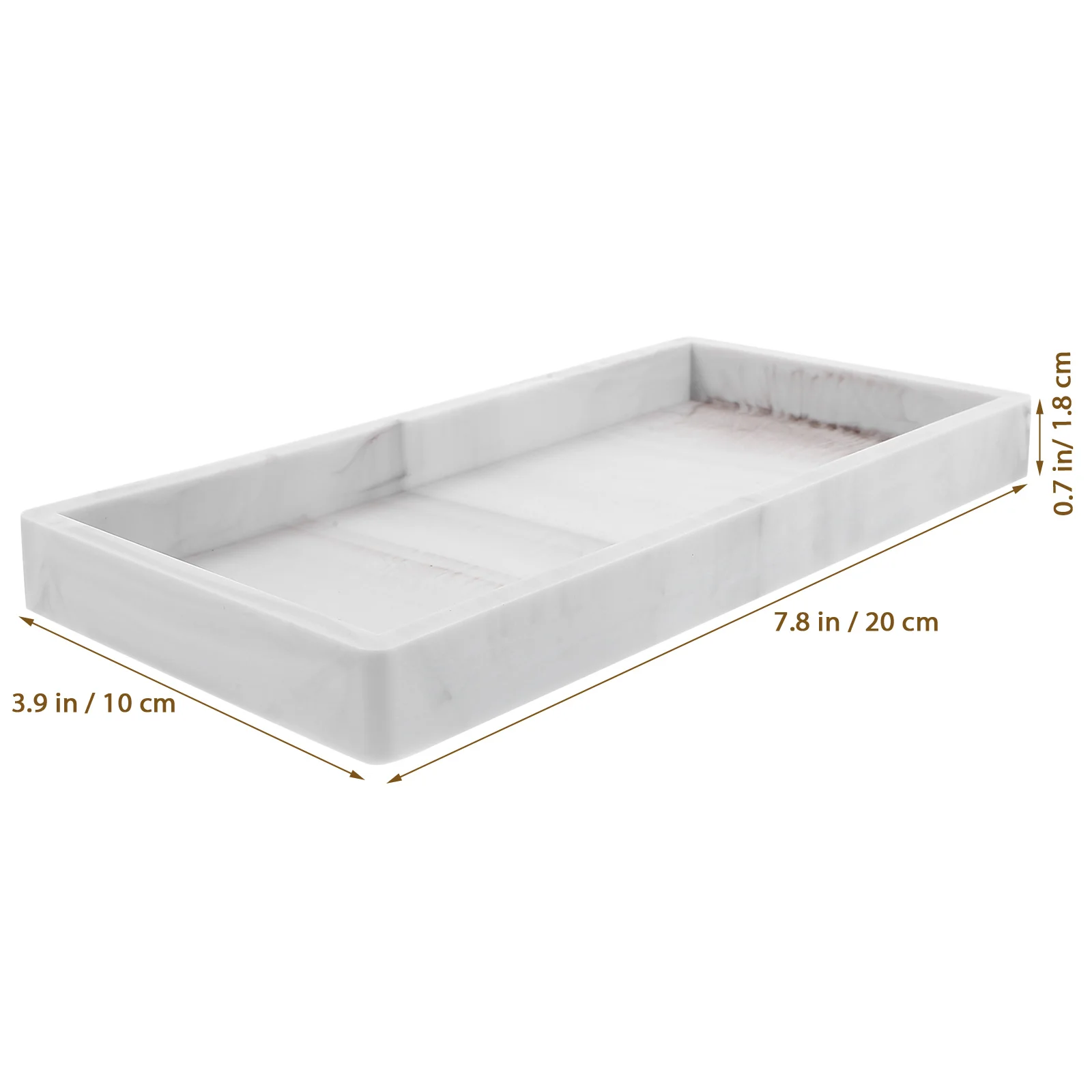 White Marble Silicone Bathroom Storage Tray Vanity Counter Decorative Kitchen Sink Soap Bottle ganizer Trays For Garden Storage 4