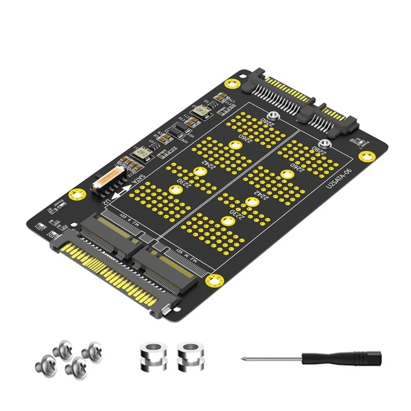 

2 in 1 M.2 SSD to Adapter M.2 (NGFF) NVME PCIE SSD to SFF-8639 Dropship