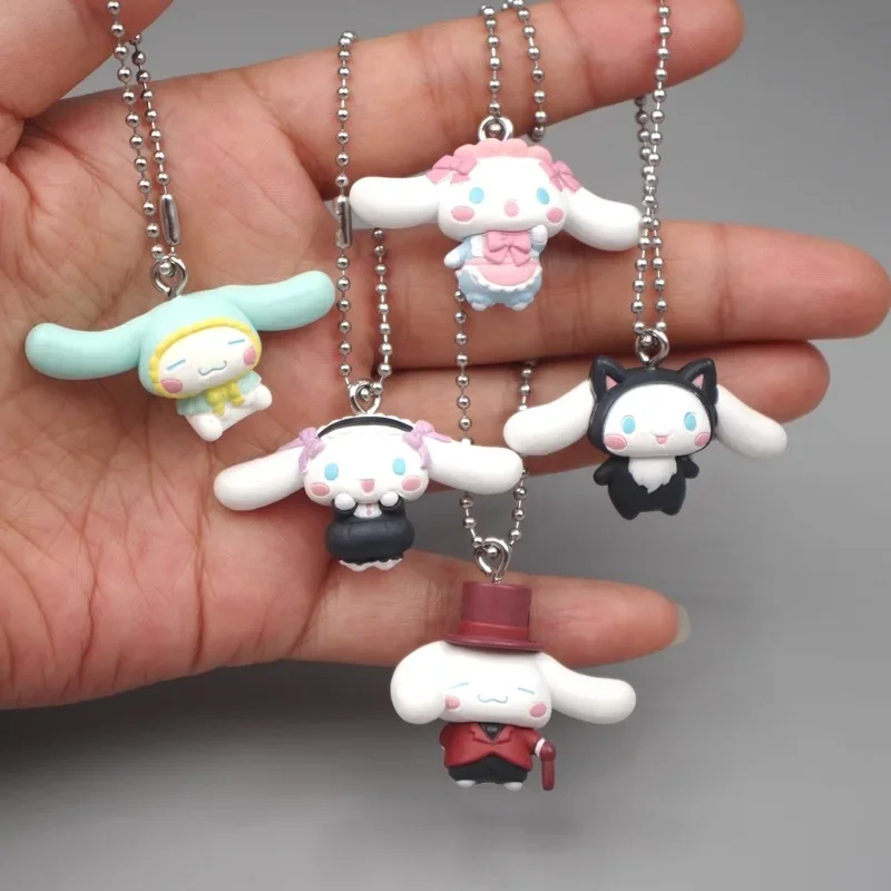 

Cartoon Cinnamoroll Anime Pendent Doll A Set Of 5 Gift Clothing Dog Sweetheart Lolita Wind Doll DIY Patch Materials Hanging Toy