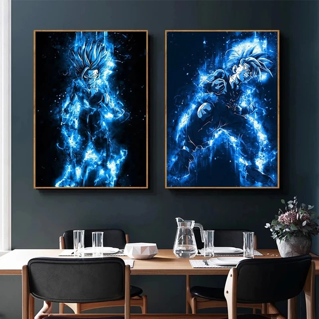 Dragon Ball Adesivo De Parede Goku Sayajins Realista Quebrado Decoração Da  Parede Pintura Do Quarto Das Crianças Dos Desenhos Animados Decoração Pvc  Adesivo - Adesivos - AliExpress