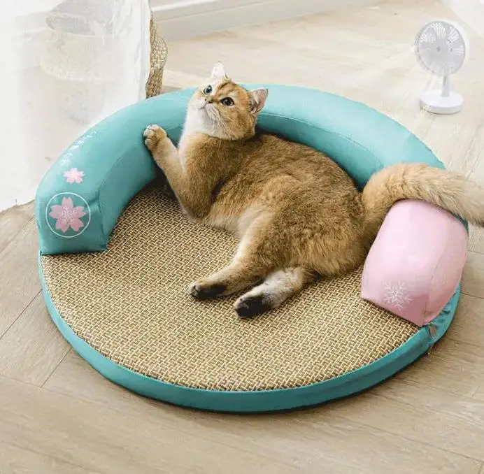 

Summer Cool Pet Dog Cat Ice Bed Cooling Summer Pad Mat Breathable Sofa Dog Cat Sleeping Bed For Small Medium Large Dogs Cat Mats