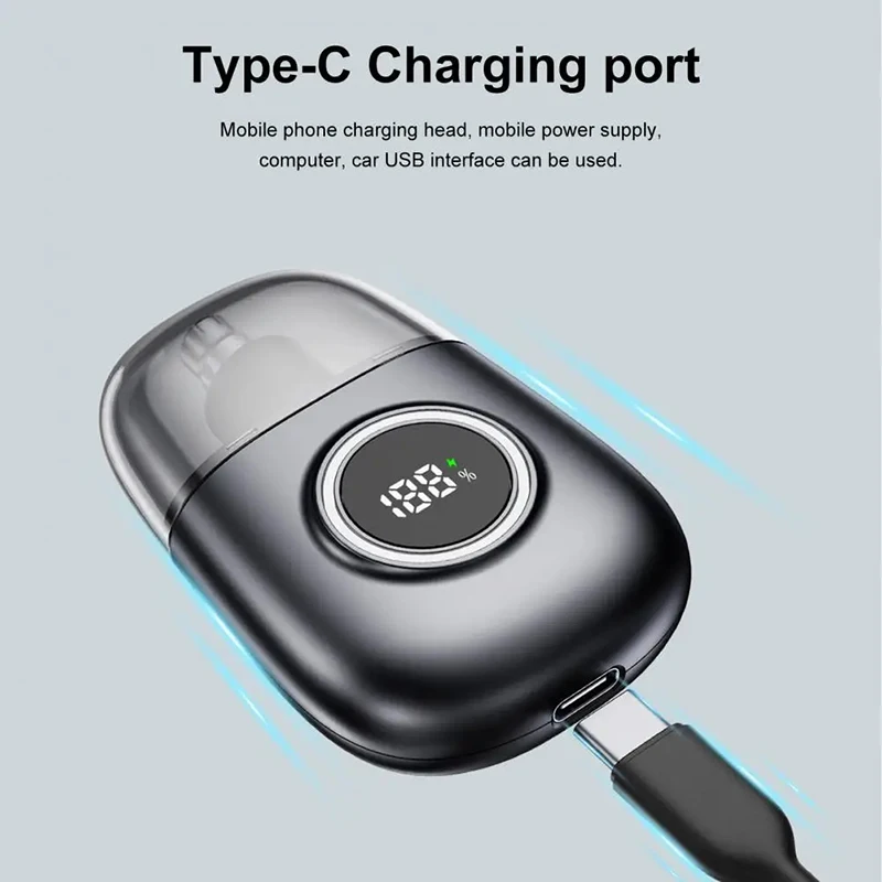 Xiaomi Mini Nose Hair Trimmer Rechargeable Men's Electric Nose Hair Trimmer Nose Scissors Shaver Cleaning Artifact Mini Unisex 4