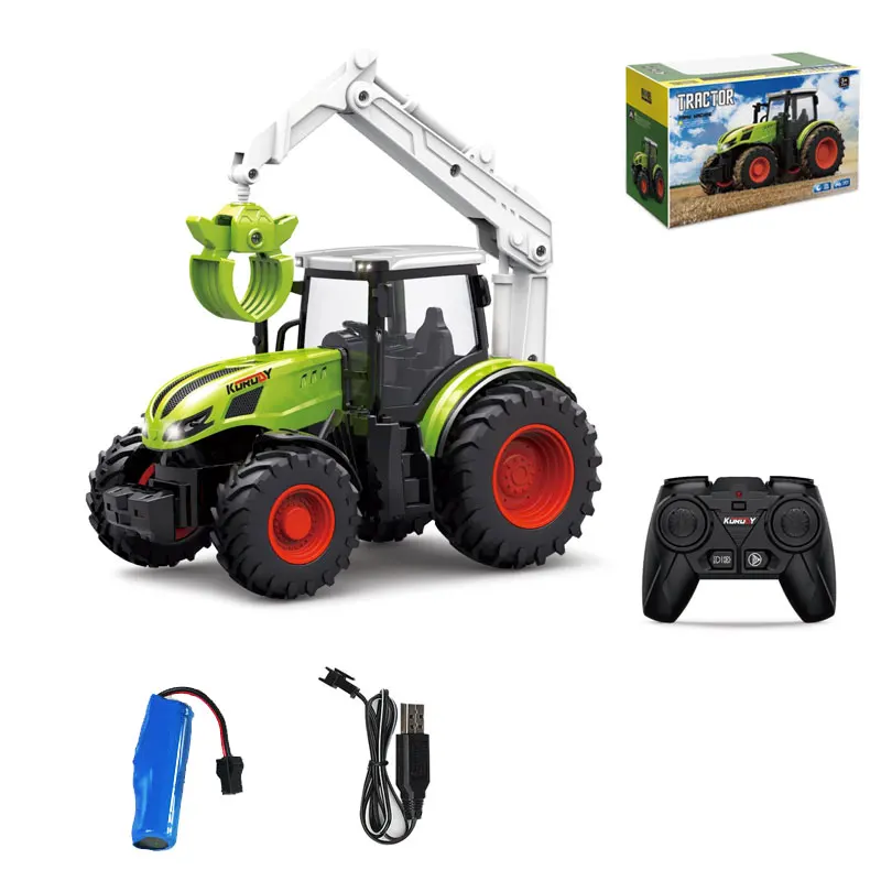 1:16 RC auto telecomando trattori agricoli rimorchio agricolo LED