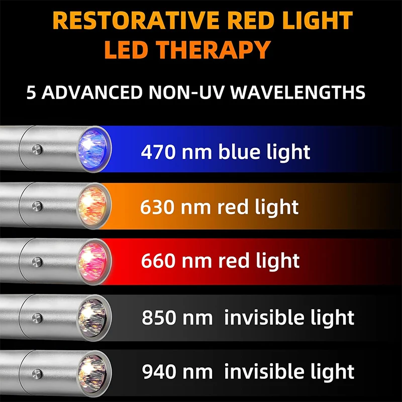 Red Light Therapy Device Pen for Body Therapy Skin Care Health 630nm 660 nm 710 nm 850nm 900nm Near Infrared Lamp led skin care machine