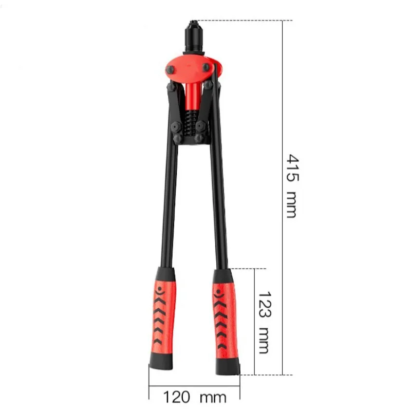1Pcs Rivet Gun Manual Professional Pull Gun High Lever More Labor-saving TighteningandRiveting of Metal SheetandPipe