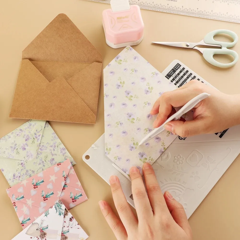 Multipurpose Handmade Mini Scoreboard Envelope Maker, Create embossed lines and measuring crafts with the versatile DIY pad
