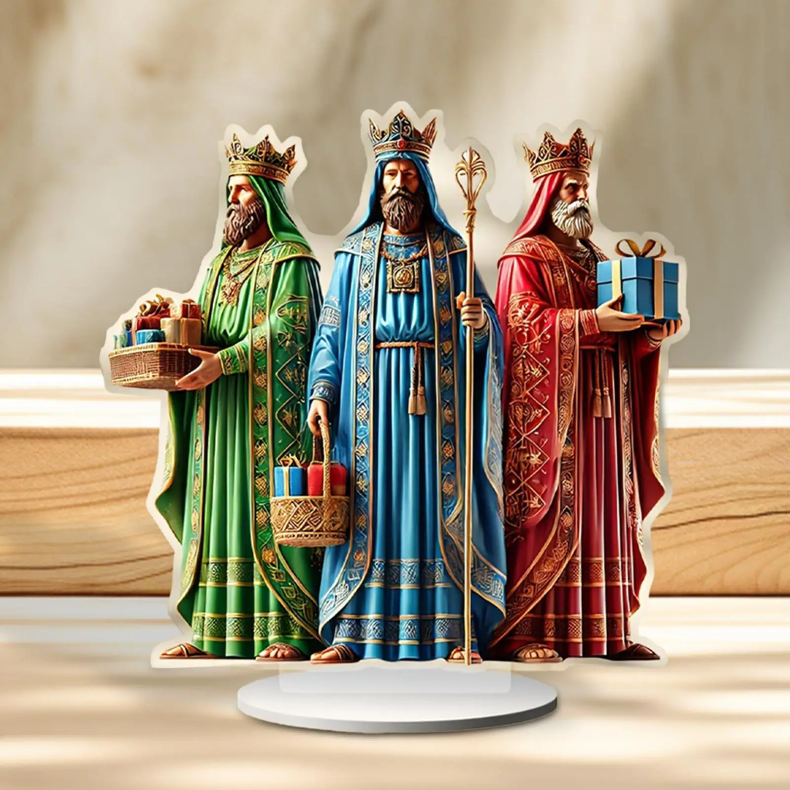 Religious Jesus Ornaments Desk Display Tabletop Decor for Cabinet Home Shelf