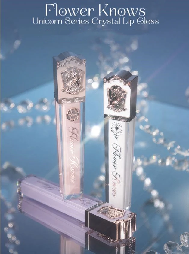 

Flower Knows Unicorn Series Crystal Lipgloss Glasting Watery Film Mirror Lip Glaze Liquid Lipstick Makeup Women Beauty