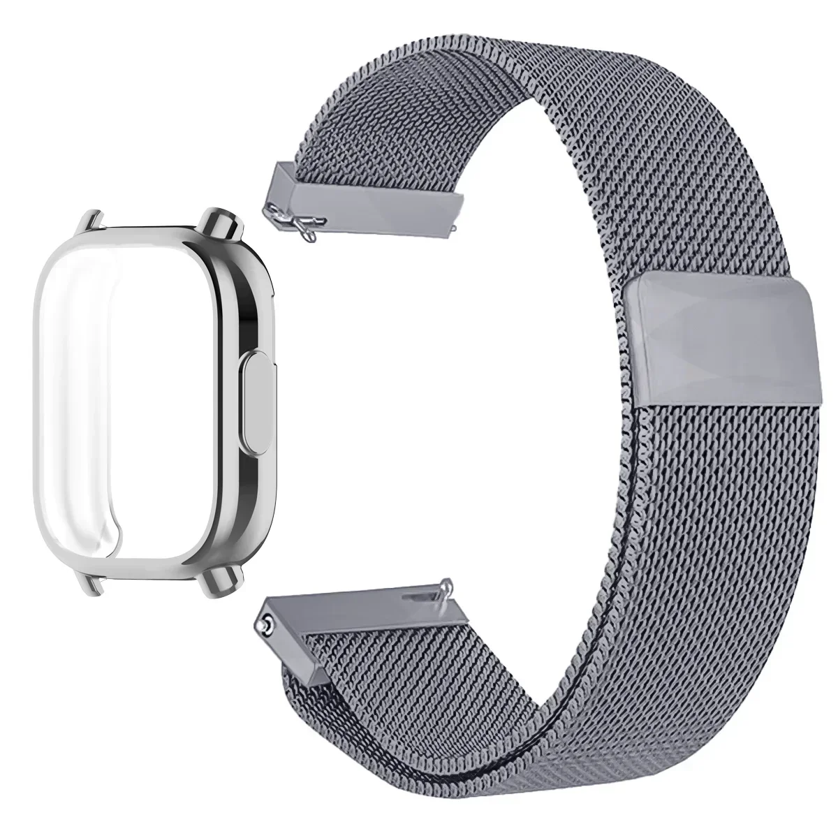 Milanese Magnetic Strap and TPU Soft Case with Screen Protector