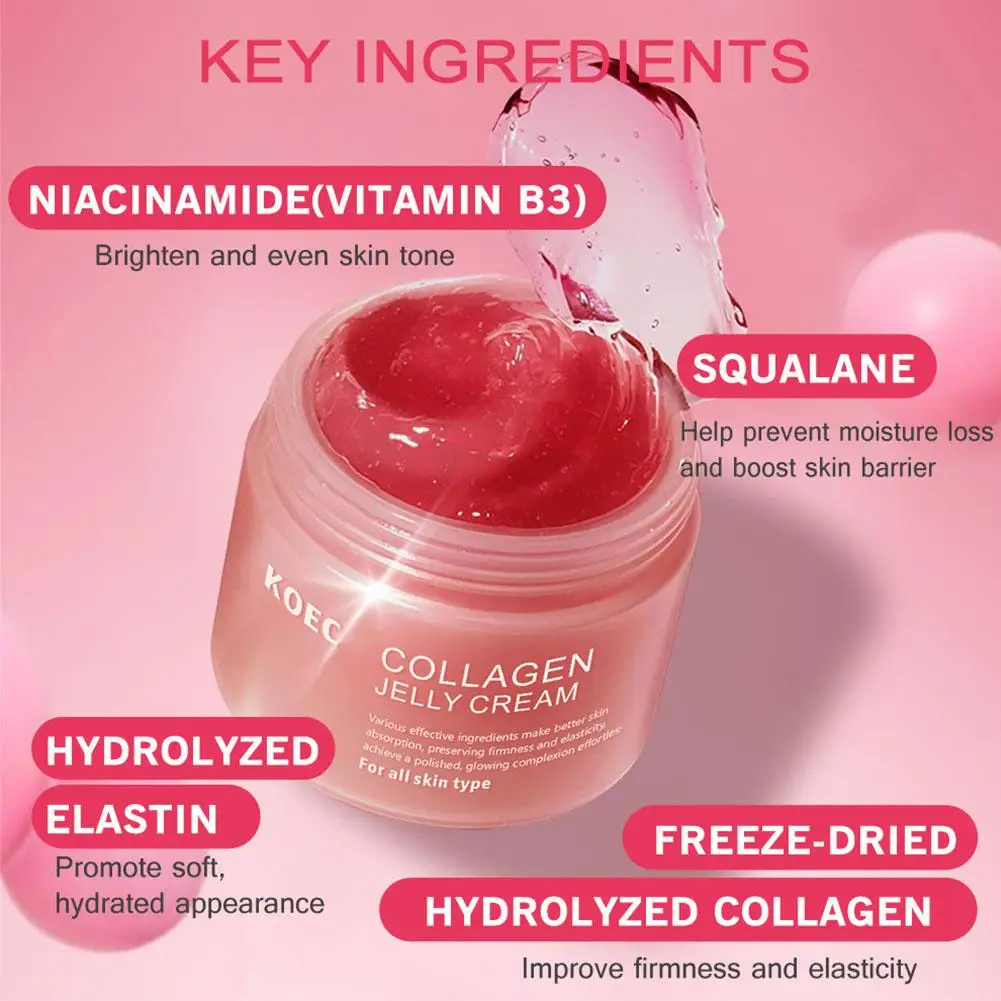 8pcs/set Collagen Facial Skincare Set Face Cream Serum Firming Moisturizing Facial Cleanser Toner Korean Face Care Set