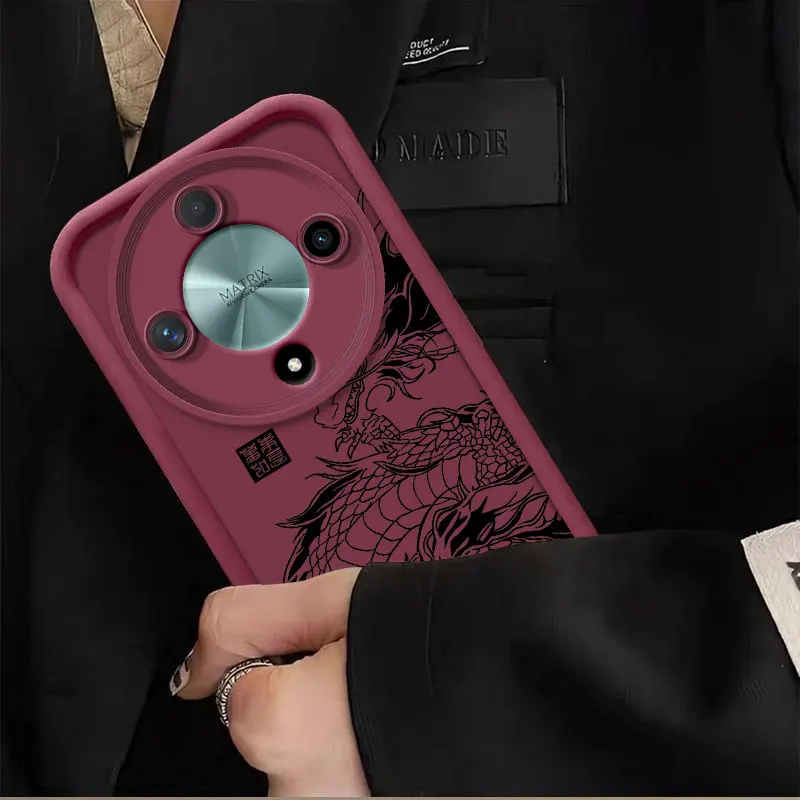 Fashion Dragon Totem Soft Silicone Shockproof Protective Case