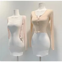 5STUDIO Milk Fruit Flavor ort Fit Sweater Button T-irt Multi-Color Versatile ort Cardigan for Women Spring Season