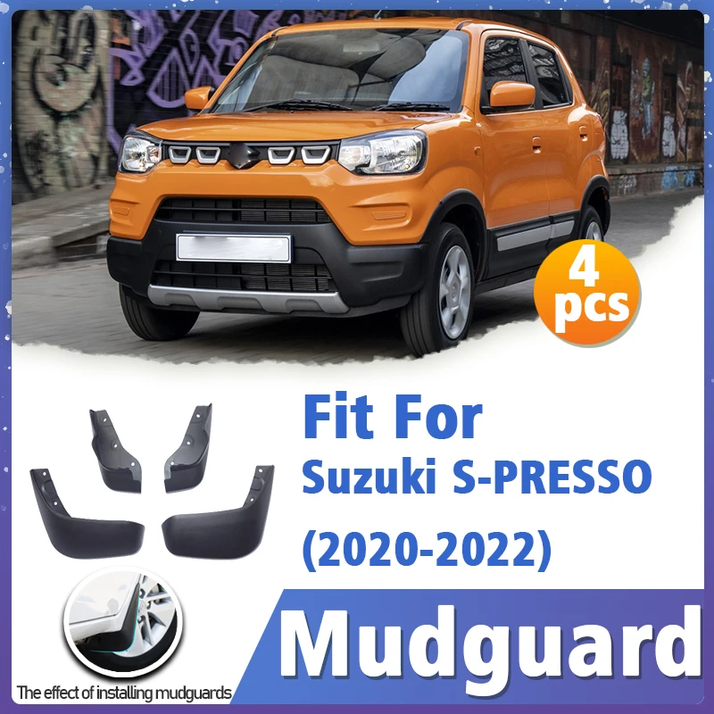 

Mudguard For Suzuki S-PRESSO 2020-2022 Front Rear 4pcs Mudflaps Mudguards Car Accessories Auto Styline Splash Guard Fender