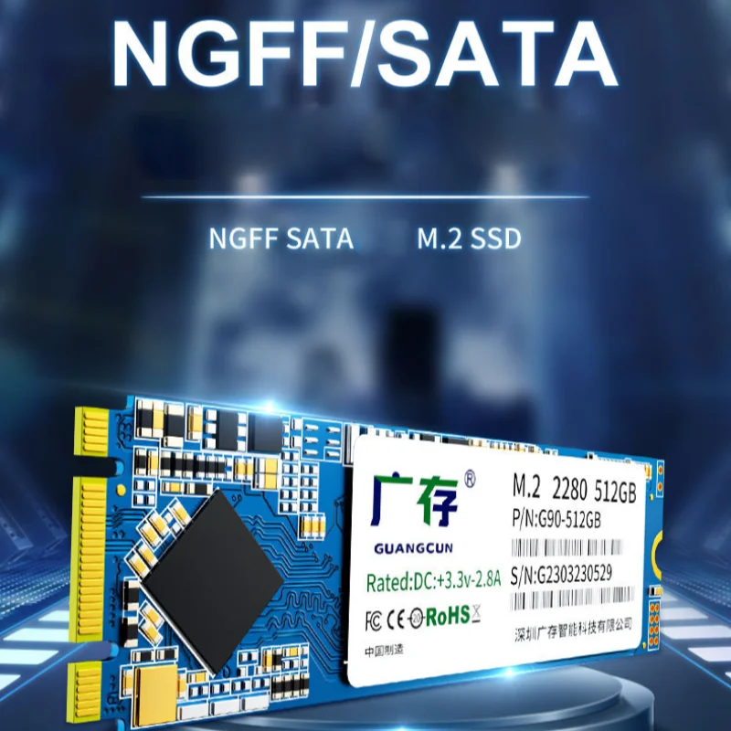 SSD M2 SATA M.2 NGFF SATA III Solid State Drive 1TB 2TB 2280 Internal Hard Drive Disk For Laptops Desktop Notebook