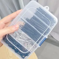Clear 5/6-grid Portable Plastic Hair Clips Jewelry Storage Box  Accessories Organizer Household Travel Supplies With Dust Proof 4