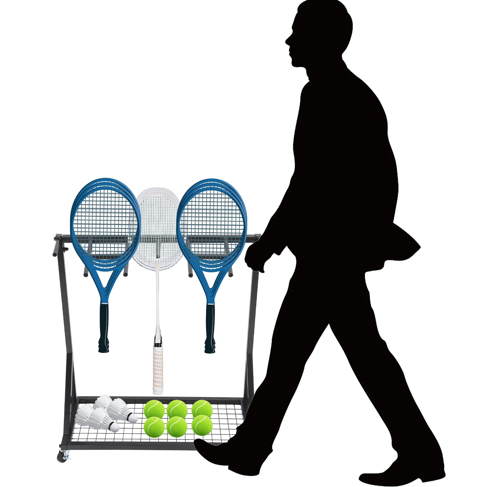 Balls Holder On Wheels (1pcs)