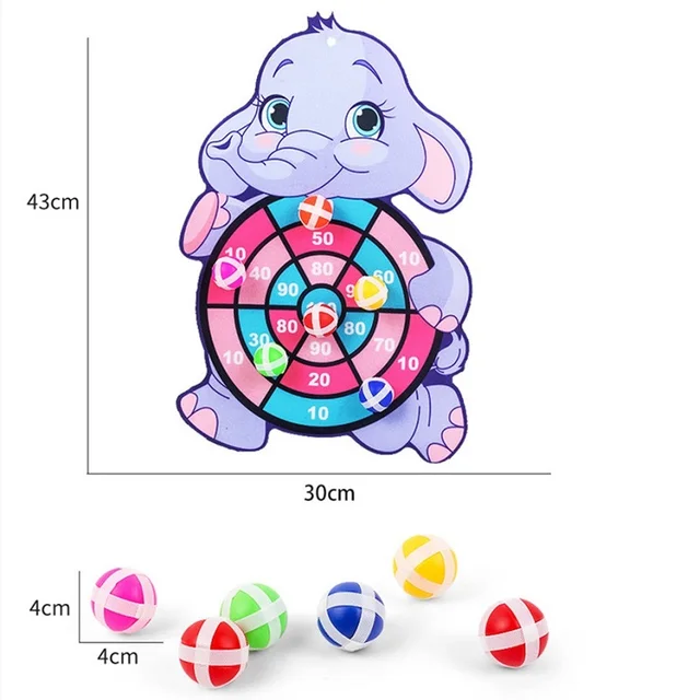 Montessori Dart Board Target Sports Game Toys For Children 4 To 6 Years Old Outdoor Toy Child Indoor Girls Sticky Ball Boys Gift 6