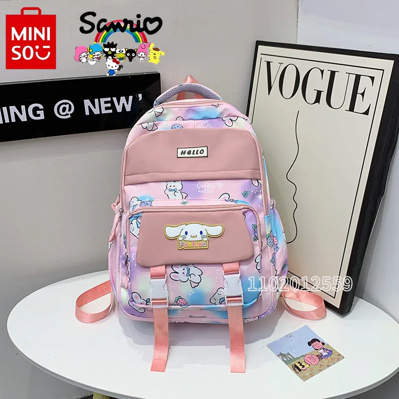

Miniso Sanrio Новинка школьная сумка для девочек Роскошный бренд 3D модный рюкзак для девочек большой емкости высокое качество школьная сумка для студентов