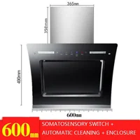 220V/180W Household Induction Cleaning Side Range Hood Smart Kitchen Range Hood 600mm Single Stove Range Hood 2