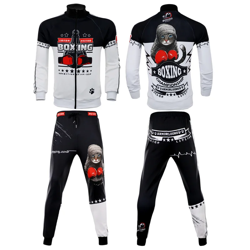 

MMA Suit Men's Women Sets Hoodies+Pants Autumn Winter Sport Suits Casual Sweatshirts Tracksuit Muay Thai Combat Sportswear Run