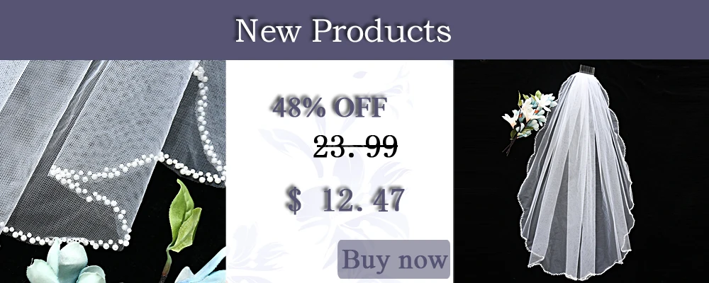 TOPQUEEN V30 1 Tier Cute Edge Bridal Wedding Veil for Bride Elegant Wedding Short with Comb Elbow Length Cathedral High Quality