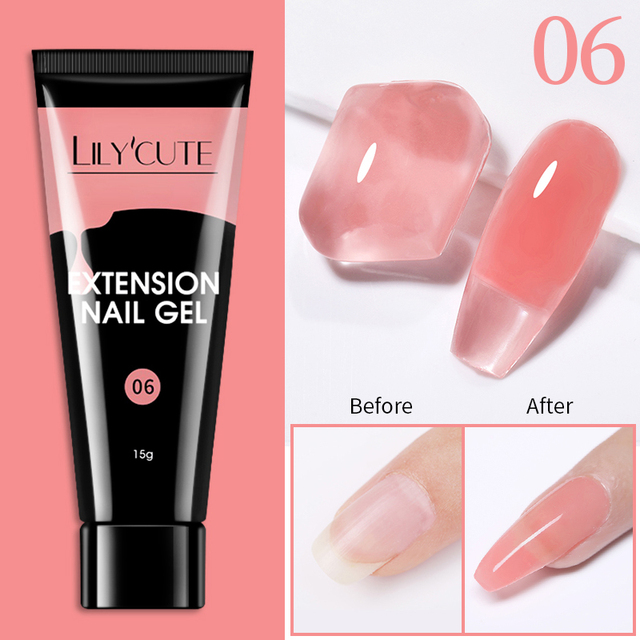 15ml Quick Extension UV Gel Polish Nails Semi Permanent Slip Solution Liquid For Manicure Nail Art Extension Design