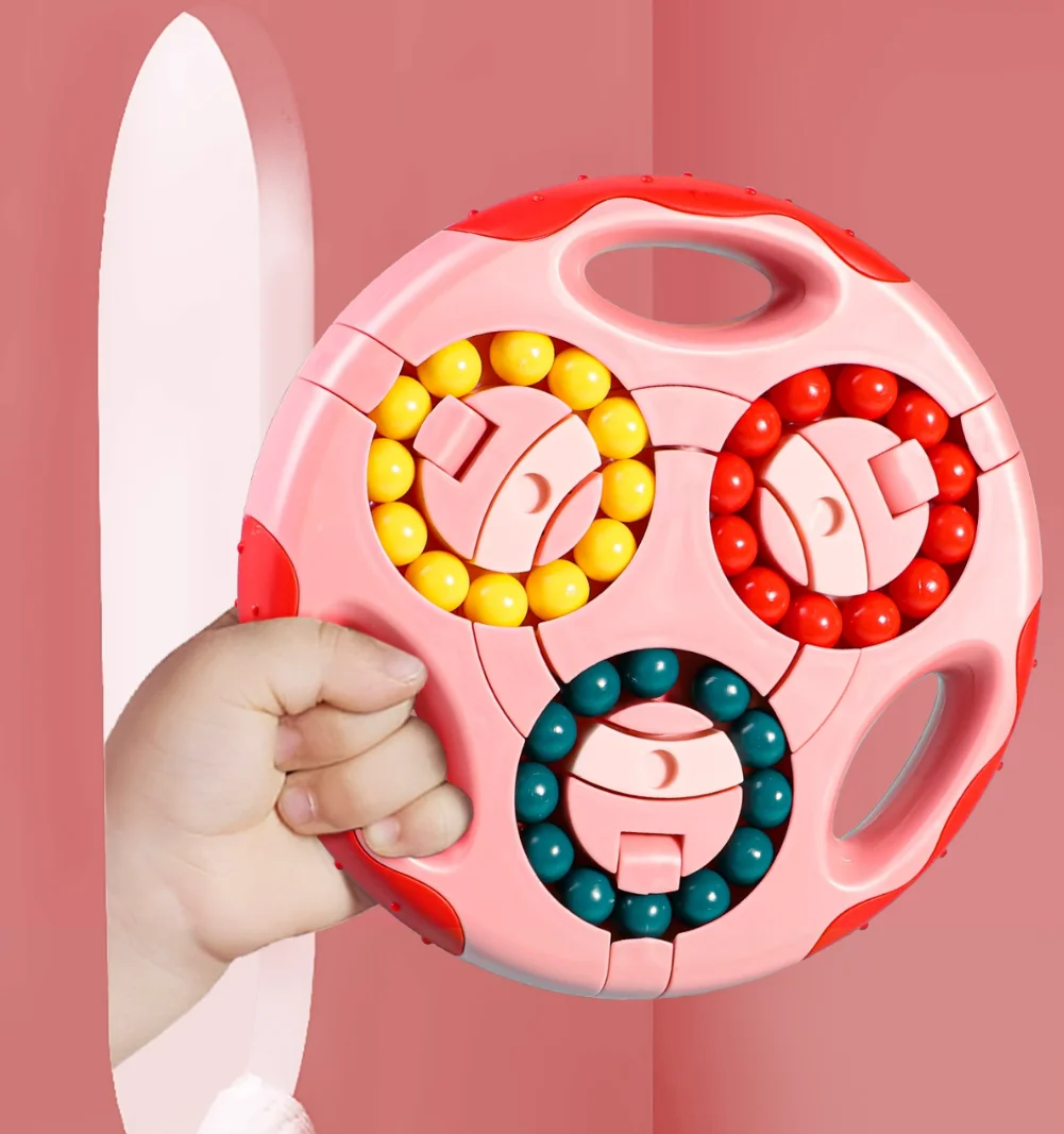 Children's Magic Bean Magic Cube Fingertip Toy Flip Ball Puzzle Deompression Bain Thinking Concentration Parent-child Game