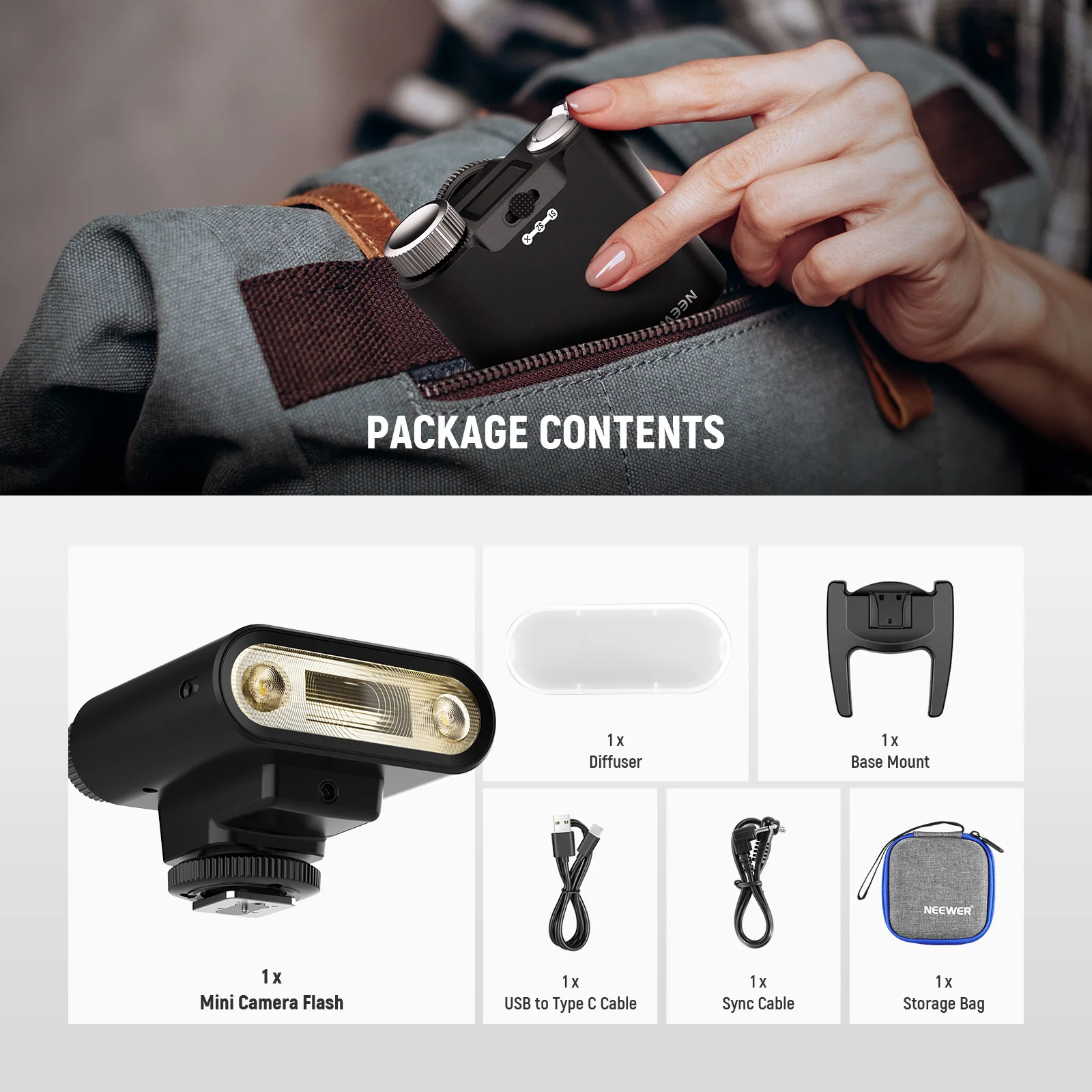 Convertisseur Flash Neewer Hot Shoe Pour Appareil Nikon – Neuf, Boîte Ouverte