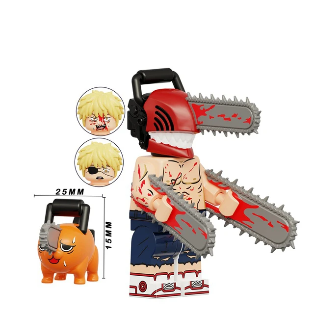 Motosserra Homem Denji Anime Figuras De Ação Modelo Brinquedos Para  Crianças Presente Montagem Chainsaw Man - Corre Que Ta Baratinho