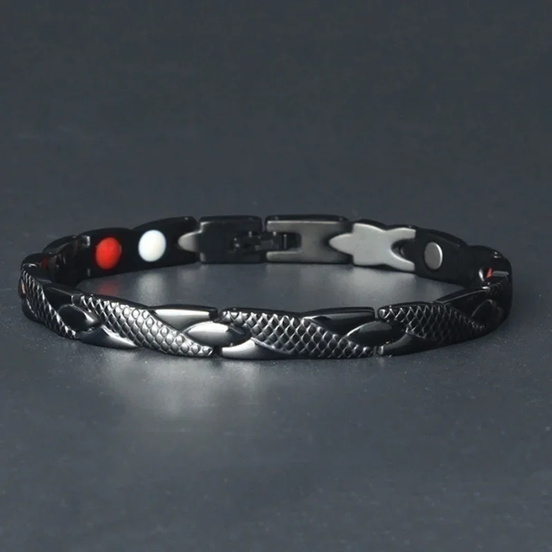 Bracelets amincissants pour la perte de poids, 4 couleurs, tendance, Bracelet de thérapie magnétique torsadé, soins de santé