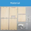 DIY Wooden Mechanical Combination Lock Box Kit Science Model Uncharged Natural Wood ConstructionNo Battery Required 4