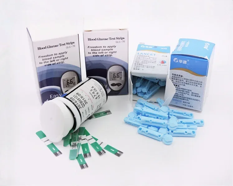 GLS-7625 Blood Glucose Test Strips 25 Pieces, Willow Leaf Needle Blood Glucose Meter Household Health Monitoring Accessories