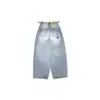 American Cartoon Embroidered Jeans Y2K Mens Womens Retro Pocket Embroidery Vintage Blue Baggy Jeans Oversized Wide Leg Trousers 2