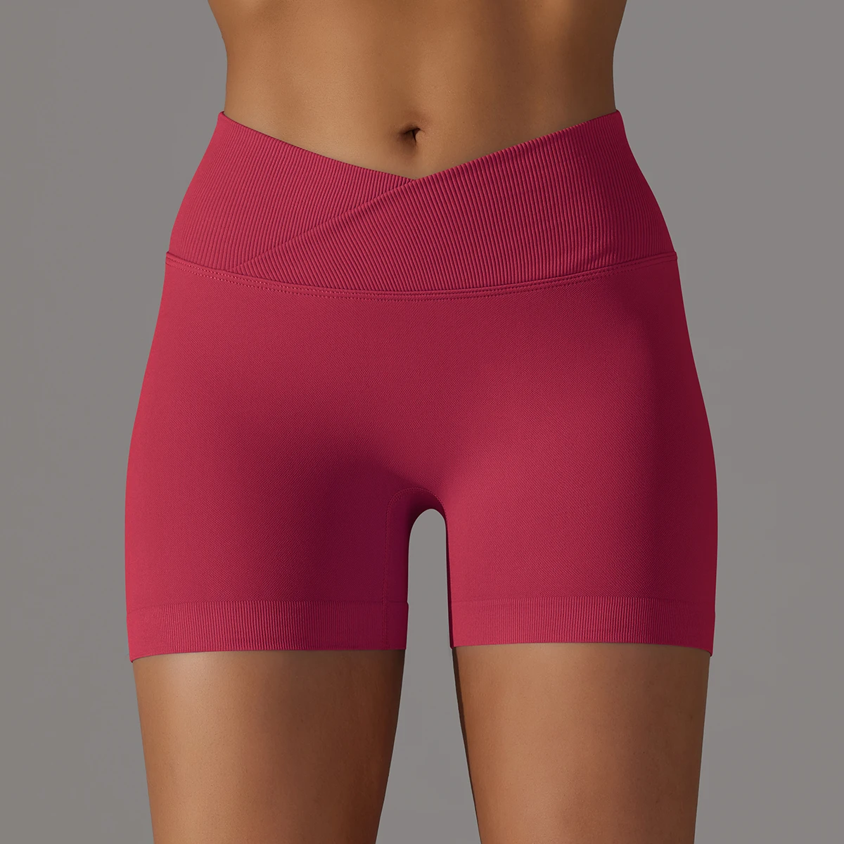 Nahtlose Sport Shorts Kreuz Hohe Taille Fitness Leggings Shorts Gym Scrunch Butt Shorts Frauen Squats Lauf Workout Shorts – Detail 4