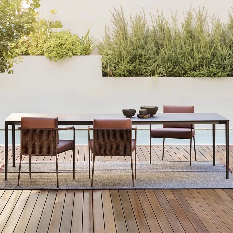 Designer Adult Garden Sets Patio Sectional Waterproof Relaxing Patio Set Vintage Part Salon De Jardin Garden Furniture Outdoor