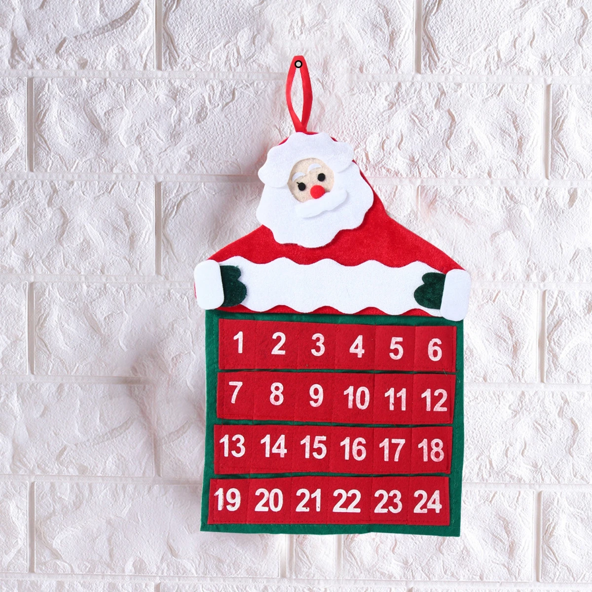Christmas Countdown Calendar Christmas Felt Calendar Advent Santa Claus Snowman Xmas Ornaments Merry Christmas Decoration Navidad Happy New Year