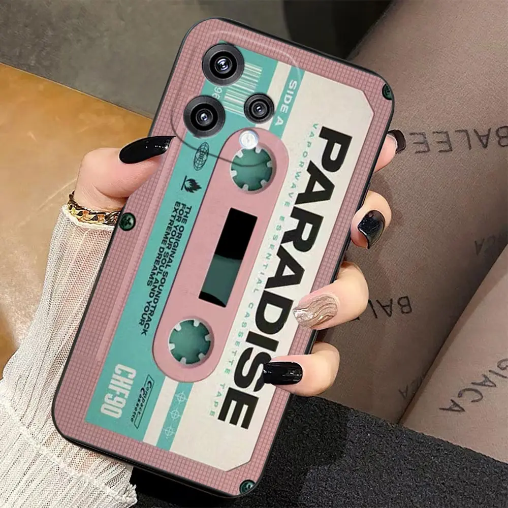 Retro Magnetic Radio Cassette Phone Case Cover, Vintage Cassette Design Protective Shell
