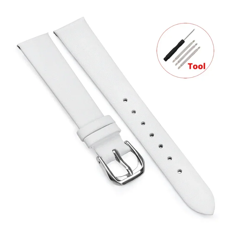 Vintage Cowhide Leather Bracelet-Style Ultra Thin Watchstrap