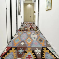 Persian Long Corridor Carpet Non-slip Hall Runner Carpets Stairway Hallway Decoration Home Floor Mats Customizable Aisle Rug 2