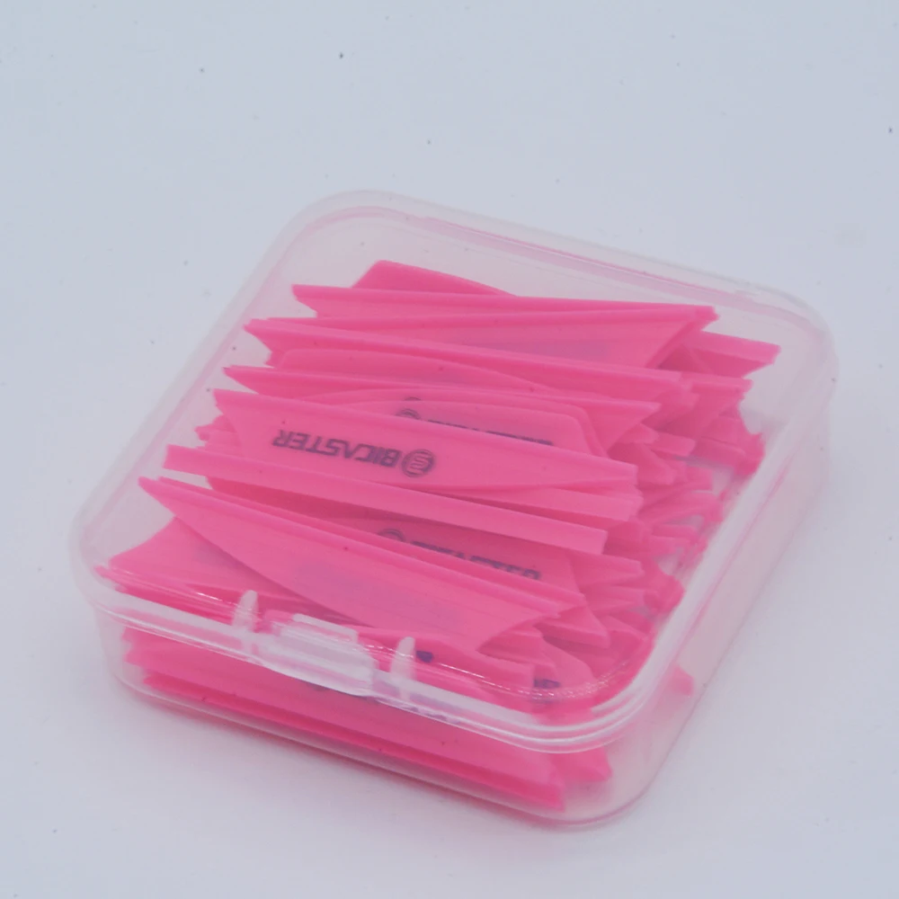 BICASTER 1.75" Vanes Fletchings Archery Arrow Plastic Fletch 10 Colors for Choice-50pcs