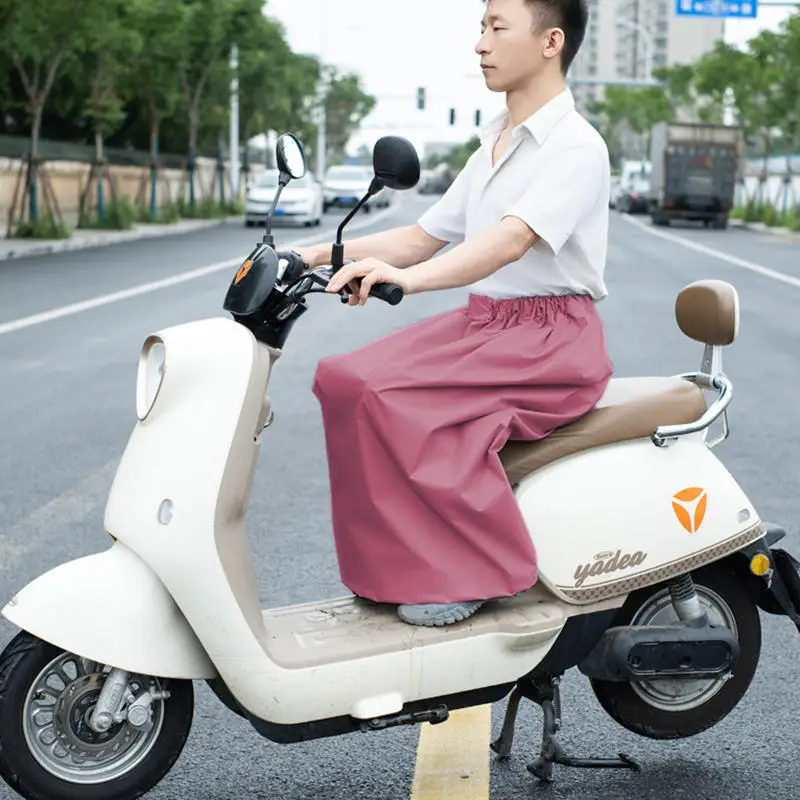 Waterproof Pants Skirt Men Women Electric Car Rain Skirt Battery Car One-piece Raincoat Cycling Raincoat Outdoor Camping Hiking