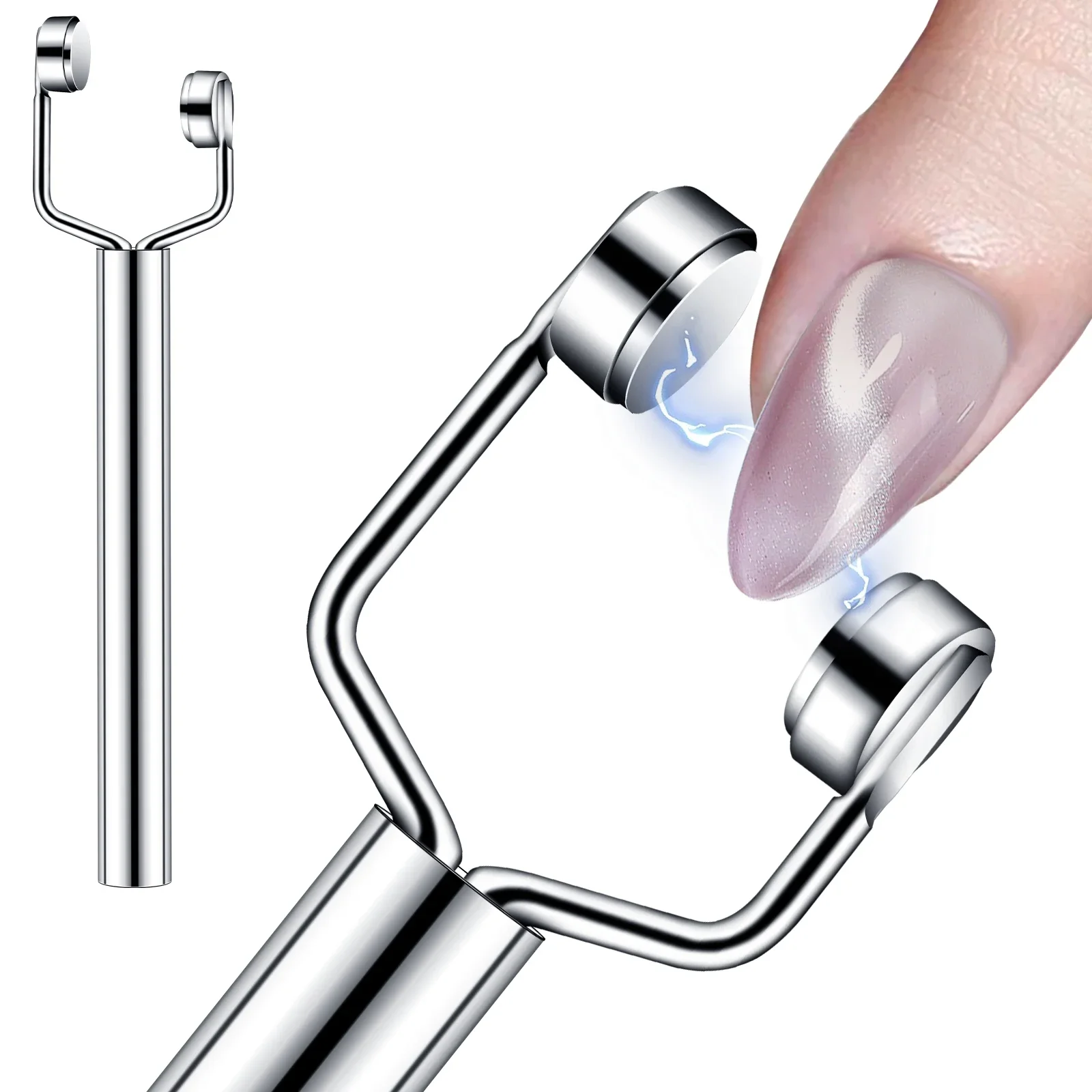 Nail Art Cat Eye Glue Magnet 3 in 1 Y Cat Eye French Magnet Large Cylinder Nail Tools Multifunctional Magnetic Stick