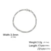 97034-8909e6.jpg Lucktune bracelet chaine argent homme bracelet aciers inoxydables figaro Figaro chaîne Bracelet pour hommes femmes acier inoxydable largeur 3-10 MM Bracelets Punk bijoux Couple cadeau Pulsera Hombre nouveau