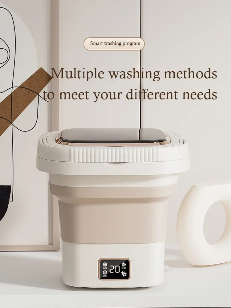 Electric Portable Mini Folding Washing Machine Baby Clothes Underwear Washing Machine And Dryer 3