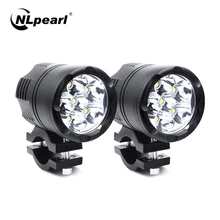 NLpearl Motorcycle LED Headlight Spotlight for BMW R1200GS ADV F800GS F650 K1200S LED Auxiliary Faro LED Moto Assemblie Lamp 12V