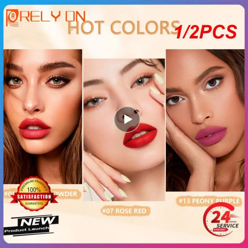 

1/2 шт., жидкая помада для губ, 12 цветов