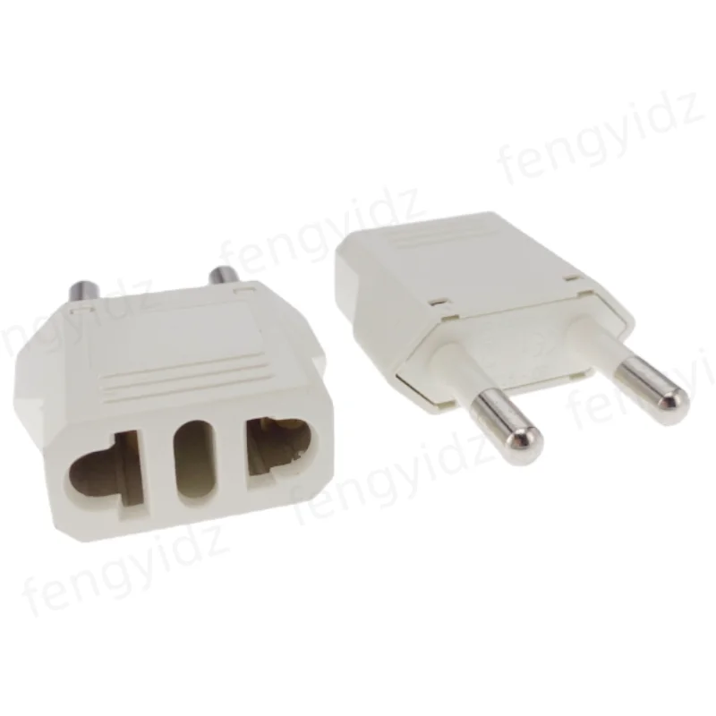 1pcs EU Electrical Sockets electrical socket Black/White 4.0/4.8mm US To EU BR Brazil Plug Converter plug adapter American Travel Power Adapter Plug Socket