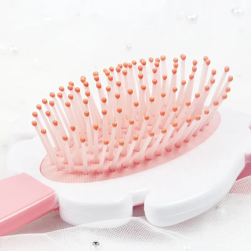 1pc Cute Cartoon Mermaid Comb for Kids Girls Kawaii Rabbit Air Cushion Massage Comb for Baby Girls Dress Up Makeups Toy Gifts