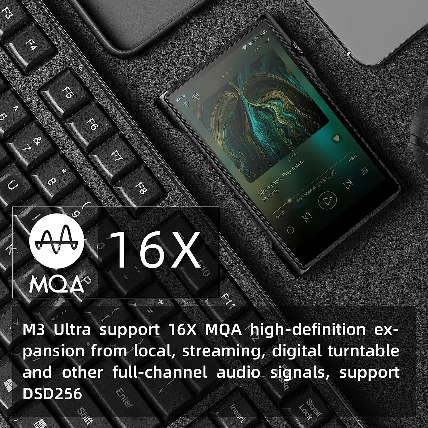 SHANLING M3 울트라 MP3 플레이어 고해상도 오디오 HiFi 휴대용 음악 플레이어 안드로이드 10 듀얼 ES9219C DAC AMP 블루투스 5.0 DSD256 M3U