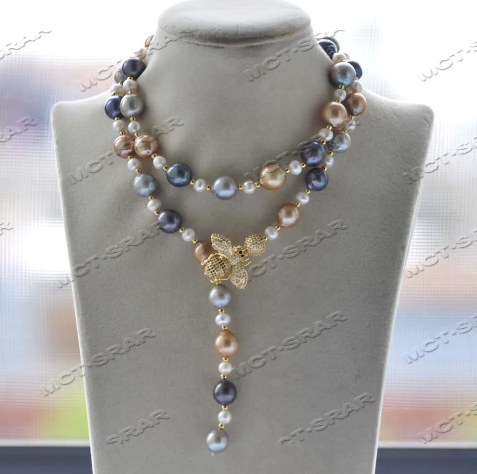 ネックレス・ペンダント Hei gemstone mix pearl necklace BKS13 S7f2def304f2c4a2d90c84f934c339
